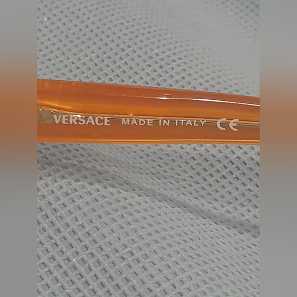 VERSACE GLASSES FRAME eyeware black and orange glasses - Picture 6 of 7